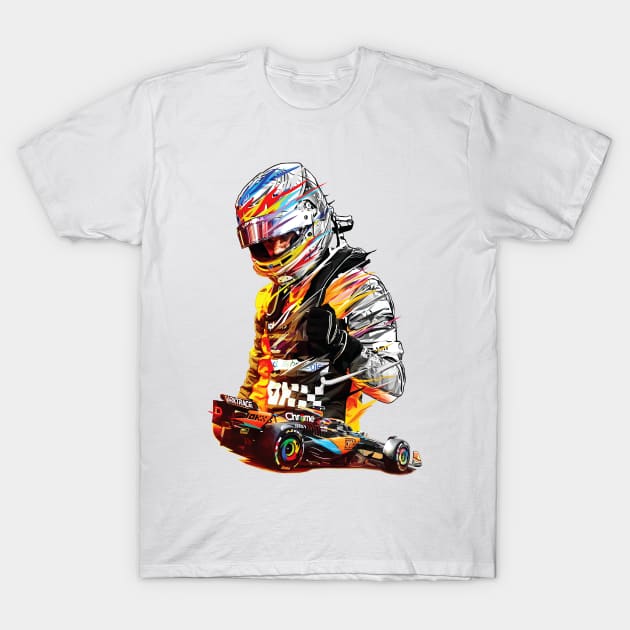 Blazing Oscar Piastri T-Shirt by pxl_g